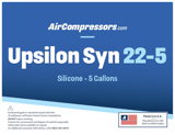 Thumbnail of Upsilon Syn 22 5 gallons Silicone air compressor oil product label